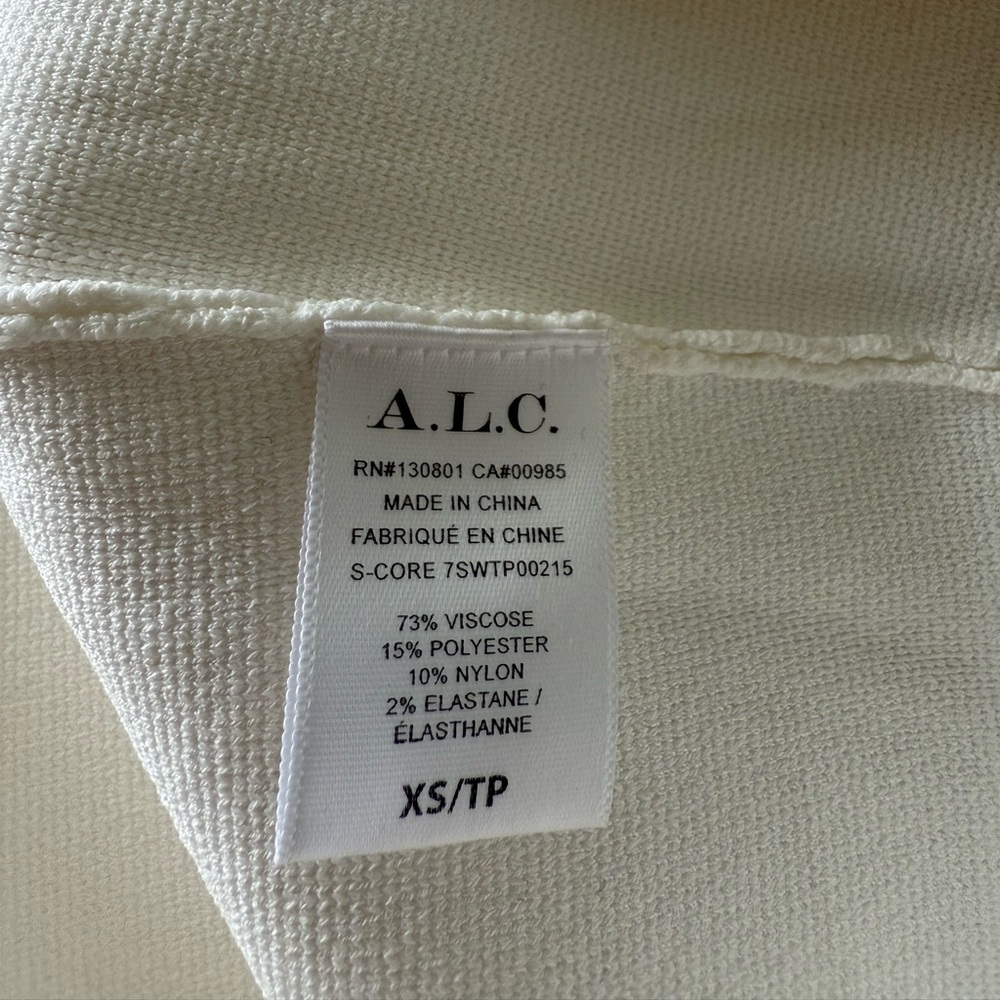 A.L.C. Compact knit square neck top - Picture 5 of 5